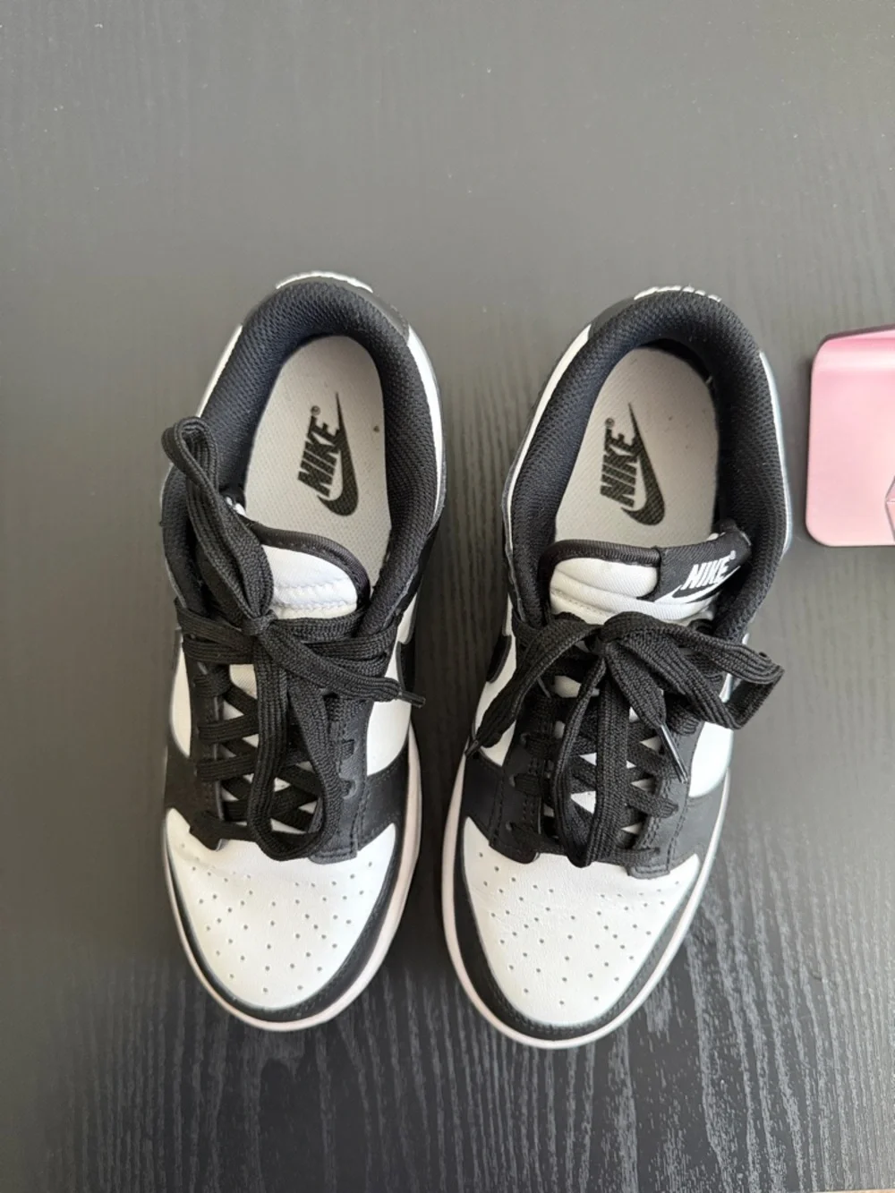 Nike Dunks Low-Top Sneakers in Black and White - Picture 2 of 4